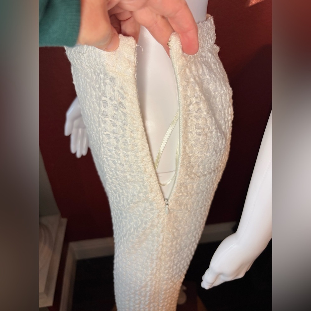 NWT BAOBAB Robin Ecru Bubble Waffle Knit Flare Leg Pants. Size XS - Picture 7 of 10